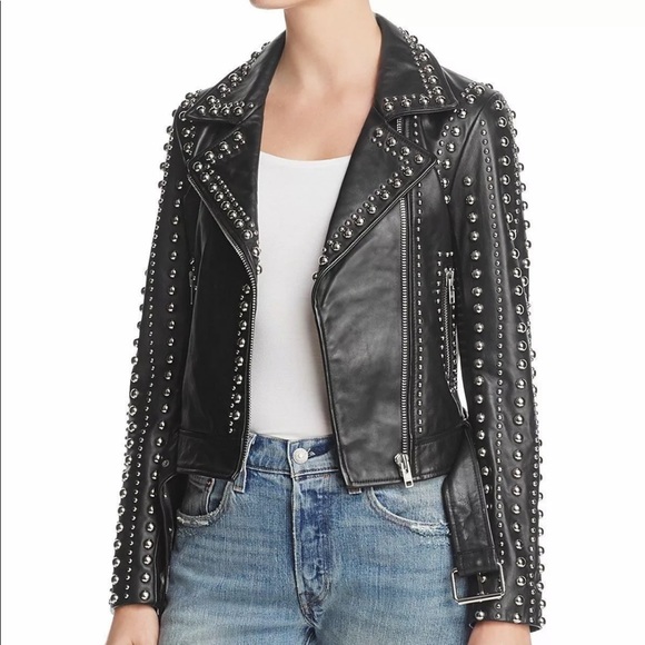 Ozzy Studded Leather Jacket – Rebecca Minkoff